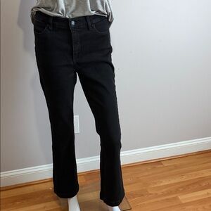 Talbots Flawless Black Flare Leg Jeans Size 8